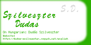 szilveszter dudas business card