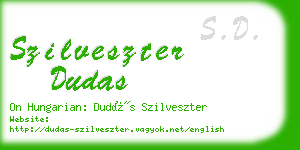 szilveszter dudas business card
